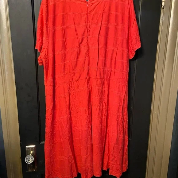 Talbots Vibrant Red Dress - Picture 3 of 4